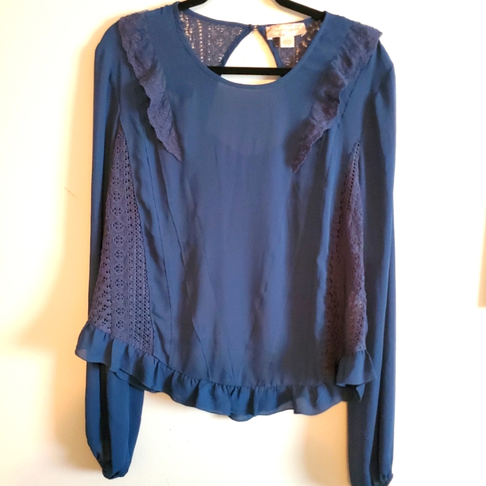 Band of gypsies lace long sleeve top